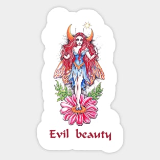 Evil beauty Sticker